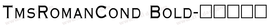 TmsRomanCond Bold字体转换